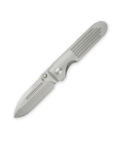 Terrain 365 T365-10507 Invictus ATC Ti Framelock Folder Terravantium Blade with Grooved Titanium Handles and Hardware