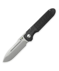 Terrain 365 T365-10510 Invictus AT CF Framelock Folder Terravantium Blade with Grooved Carbon Fiber Handles and Hardware