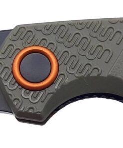 MKM Maniago Knife Makers Isonzo Cleaver FX03-2PGO Folding Knife/ Bohler N690Co Black Idroglider Blade/ with Brown FRN Handle