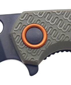 MKM Maniago Knife Makers Isonzo FX03-1PGO Folding Knife/ N690Co Black Blade with Brown FRN Handles
