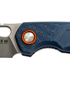 MKM Maniago Knife Makers Isonzo Clip Point FX03-3PBL Folding Knife/ Bohler N690Co Stonewashed Blade with FRN Handle