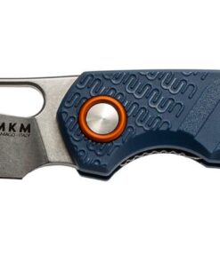 MKM Maniago Knife Makers Isonzo Cleaver FX03-2PBL Folding Knife/ Bohler N690Co Stonewashed Blade/ with Blue FRN Handle