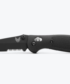 Benchmade Mini Griptilian 556SBK-S30V AXIS Lock Knife S30V Black Serrated Drop Point Blade with Black Nylon Handles