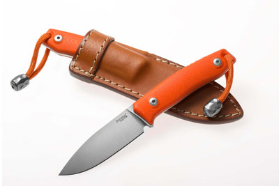 Lionsteel M1 GOR Fixed Blade Knife - ORANGE G10 handle