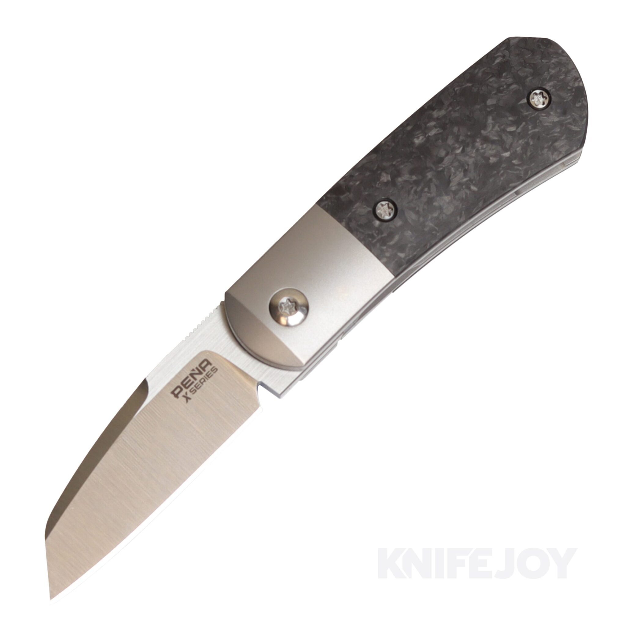 Enrique Pena X Series Front Flipper Micro Apache M390 Blade with Carbon Fiber Micarta Handles