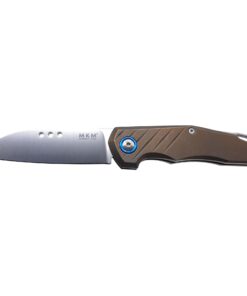 MKM Maniago Knife Makers Root RT-TBR Folding Knife/ M390 Satin Blade with Bronze GR.5 Titanium Handles