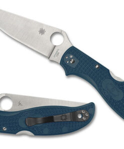 Spyderco C258FPK390 Stretch 2 XL Lock Back Knife With K390 Blade and Blue FRN Handles