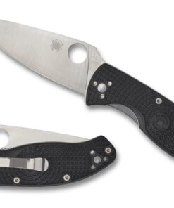 Spyderco C122PBK Tenacious Lightweight Black Plain Blade Knife