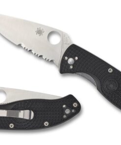 Spyderco C122PSBK Tenacious Lightweight Black CombinationEdge Knife