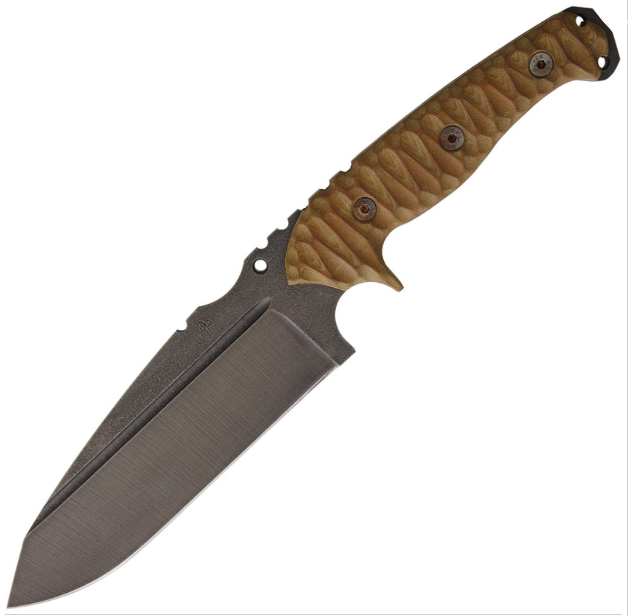 Wander Tactical WTK06RG Smilodon The Oath Brown Micarta Handle Fixed Blade