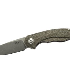 MKM Maniago Knife Makers Timavo VP02-GC Folding Knife/ M390 Satin Blade with Green Micarta Canvas Handle