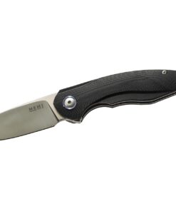 MKM Maniago Knife Makers Timavo VP02-GBK Folding Knife/ M390 Satin Blade with Black G10 Handle