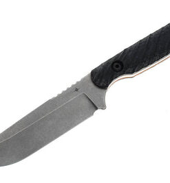 Toor Knives Field 2.0 Fixed Blade/ Stonewash Drop Point Blade with Fluted Black Walnut Handles(Dealer Exclusive)