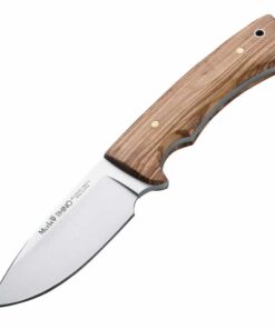 Muela Rhino Olive - 4.09" 4116 Stainless Steel Satin Drop Point Plain Blade Full-Tang Olive Wood Handle 02MU033