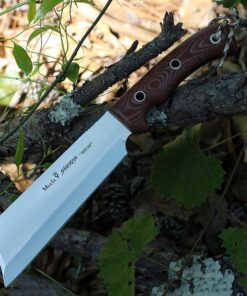 Muela Sherpa 18C - 7.20" X50CrMoV15 Stainless Satin Plain Edge Blade, Brown Micarta Handle - 02MU206