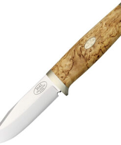 Fallkniven SK1 Jarl Fixed Blade - Curly Birch (3.88" 3G) Leather Sheath