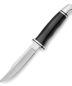 Buck 102 Woodsman Fixed Blade – 4.0" 420HC Plain Edge Black Phenolic 0102BKS-B