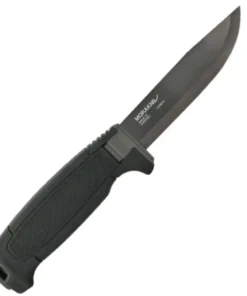 Mora Kniv Amberg BlackBlade (C) Fixed Blade Knife 4.29" C100S Carbon Steel Scandi Grind Black 14698
