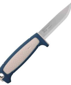 Mora Kniv Risberg (S) Fixed Blade Knife 3.5" 12C27 Stainless Scandi Grind Blue/White 14721