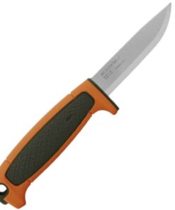 Kniv Risberg Hunting (S) Fixed Blade Knife 3.5" 12C27 Stainless Scandi Grind Orange/Green 14723