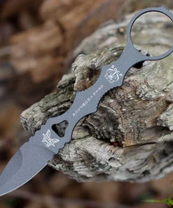 Benchmade Mini SOCP Dagger - 2.22" 440C Satin Spear Point Blade, Grey Polymer Handle with Ring - 177GY