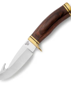 Buck 191 Zipper Guthook – 4.25" 420HC Plain Blade Walnut Handle 0191BRG-B