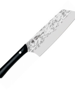 Kershaw Kai PRO Asian Utility Knife - 7.0" Japanese AUS6M Hammered Blade Riveted POM Handle HT7077