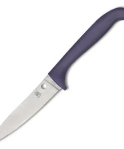 Spyderco Counter Critter - 3.95" 7Cr17 Stainless Plain Blade Purple Polymer Handle K21PPR