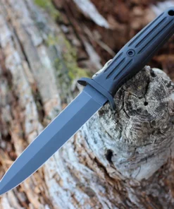 Boker Germany Applegate-Fairbairn Combat II - 5.91" 440C Black Double Edge Dagger Blade Black Delrin Handle 120543B