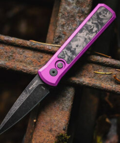 Pro-Tech Godson Pur Alum/Mar CF (3.15" DLC W 20CV) 7211-MARBLE CF PURPLE DLCW