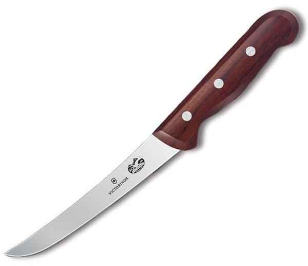 Forschner Boning, 6" Curved, Wide, Semi-stiff, Rosewood Handle