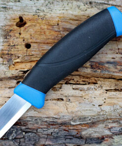 Morakniv 14099 Utility/Service Knife, 1.75" Stainless Plain Blade, Black/Blue Polypropylene Handle