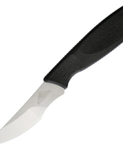 Ontario Knife Co. Hunt Plus Caper 9718, 4" High Carbon Steel Steel Satin Plain Blade, Black Synthetic Rubber Handle