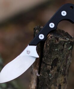QSP Neckmuk - 2.875" D2, Black G10 Fixed Blade QS125A