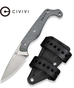 Civivi Sokn Fixed Blade - Gray G-10 (2.82 SW Nitro-V) C22027-2