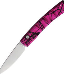 Piranha Virus - Pink  Aluminum ( 3.25" Mirror CPM S30V ) PKCP15PK