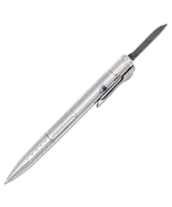 CobraTec Knives OTF Pen Knife Silver Ti ( 1.75" D2 Blade) CNCOTFPTTNGEN2