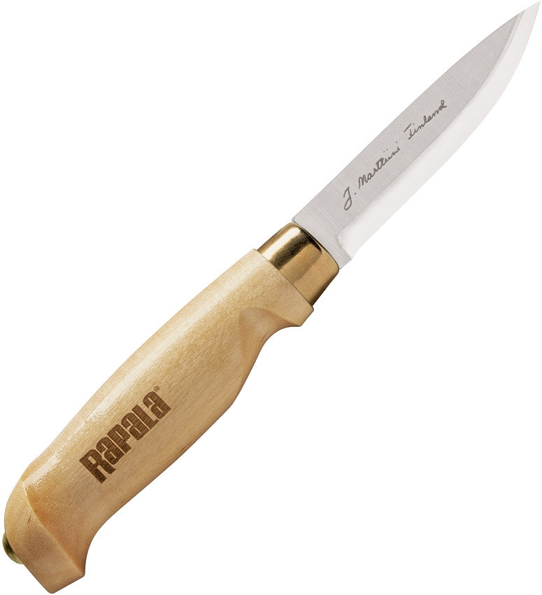 Rapala NK26292 Classic Birch Drop Point, 3.75" 420 Plain Blade, Birch Handle