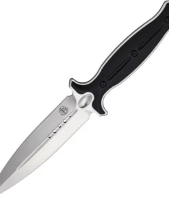 Begg Knives Filoso Dagger - Black  Molded Nylon (6" Satin 1095) BG030