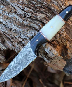 Damascus Blades - Buffalo/Camel Bone (4.5" Damascus) 1293BO