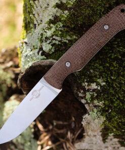 White River Hunter Fixed Blade - Natural Burlap Micarta (3.5" S35VN) WRHNT-BNA