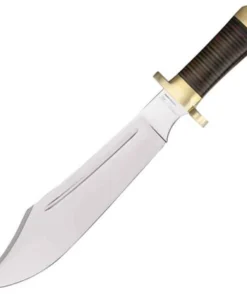 Down Under Mistress Bowie - 18" overall. 13" polished 440C stainless bowie blade with dual heat treated edge.