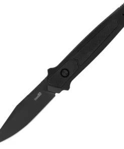 Kershaw Launch 17 Auto - 3.5" CPM MagnaCut Black Cerakote Clip Point Blade, Black Aluminum & G-10 Inlays Handle USA Made - 7951BLK