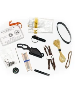 ESEE Pinch Kit - James Gibson Pinch Neck Knife with Embossed Survival Tin and Gear - PINCH-KIT