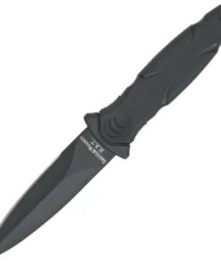 Smith & Wesson HRT Military Boot Knife - Blk Rubber (3.375" SS) SWHRT3BF