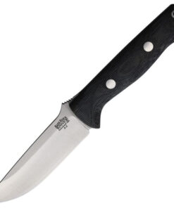 Bark River Bravo 1 - Matte Black Canvas Micarta (4.25" A2) BA111MBCM