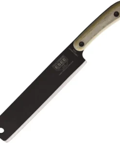 Expat Libertariat Machete - 9.0" 1095 Black Plain Edge Cleaver Blade, Tan Canvas Micarta Handle - ESLIBUSA ESEE-LIBERTARIAT