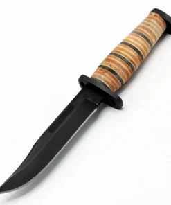 Buck 119BRS1 Brahma, 6" 420HC Plain Blade, Leather/Micarta Handle