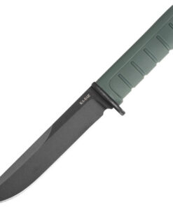 KA-BAR Dust I - 6.125" D2 Black Clip Pt, Green GFN (6100)