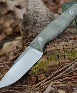 Boker Germany Daily Knives AK4 - 3.86" CPM-3V Uncoated High-Point Drop Point Plain Edge Blade, Green Micarta Handle - 121511